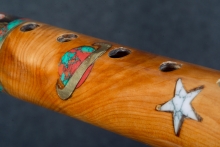 Western Red Cedar Burl Native American Flute, Minor, Mid G-4, #S18K (8)